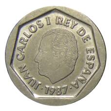 Монета 200 песет 1987 года Испания (реверс)