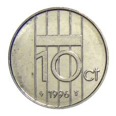 Монета 10 центов 1996 года Нидерланды (аверс)