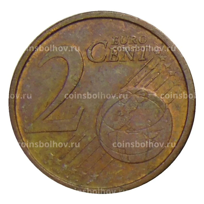 Монета 2 евроцента 2002 года Италия (вид 2)