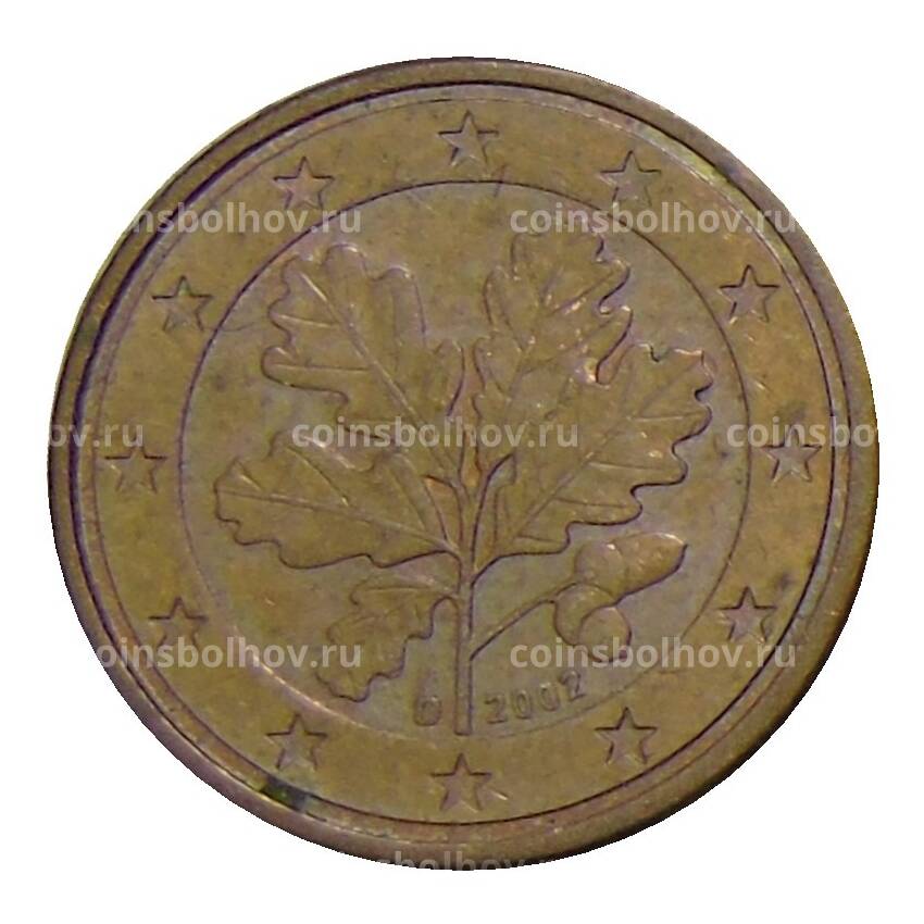 Монета 1 евроцент 2002 года D Германия