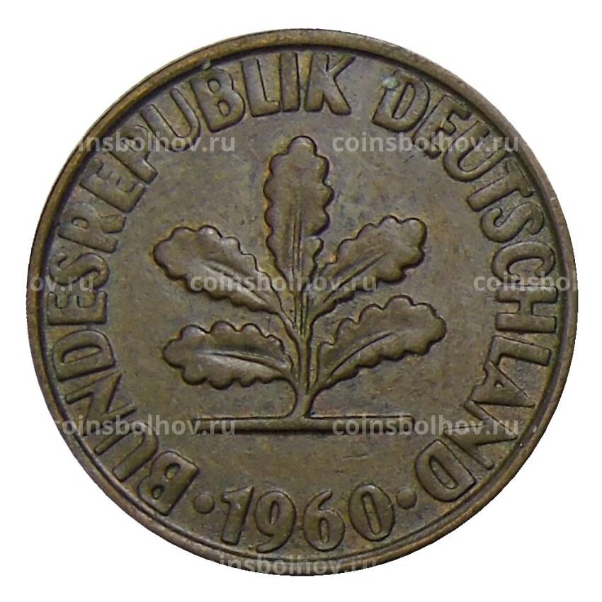 Монета 2 пфеннига 1960 года G Германия