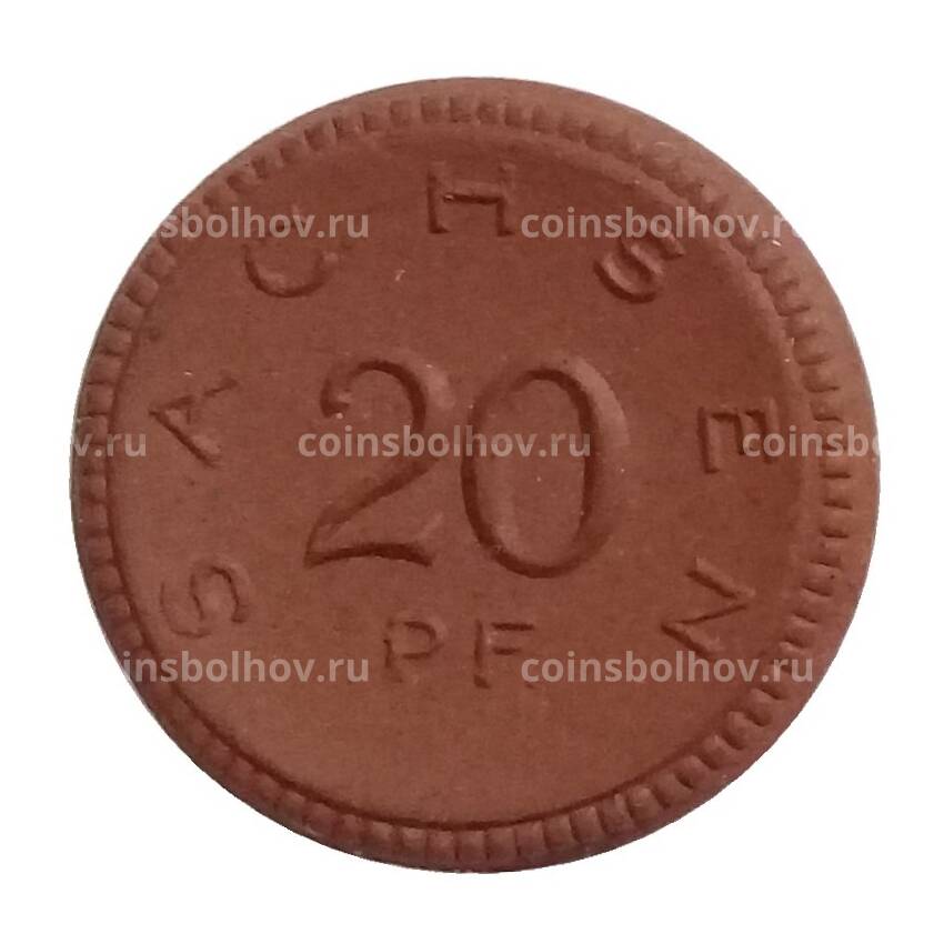 Монета 20 пфеннигов 1921 года Германия — Нотгельд (Саксония)