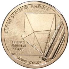 Монета 1 доллар 2020 года P США «Американские инновации — Переменная шкала Гербера» (аверс)