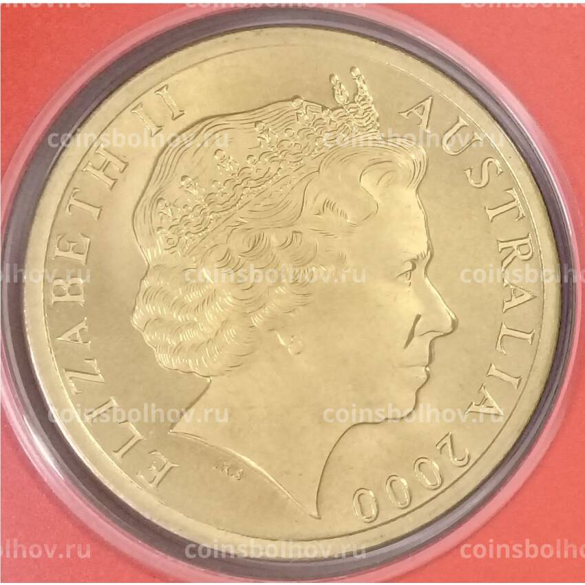 Монета 5 долларов 2000 года Австралия «XXVII летние Олимпийские игры в Сиднее — Настольный теннис» (в блистере) (вид 2)