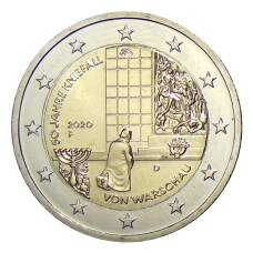 Монета 2 евро 2020 года F Германия —  50 лет Коленопреклонению в Варшаве (аверс)