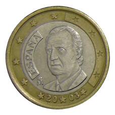 Монета 1 евро 2003 года Испания (аверс)