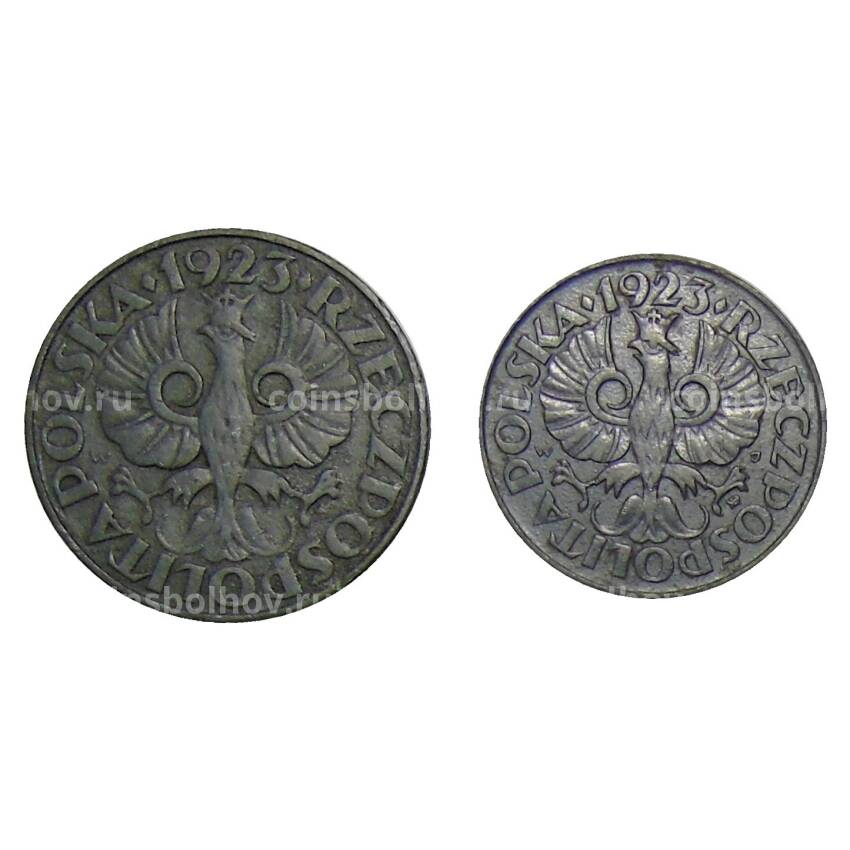 Набор монет Польши 20 и 10 грошей 1923 года (вид 2)