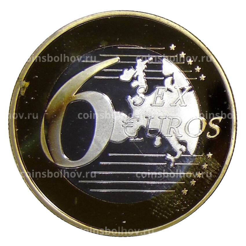 Монетовидный жетон 6 евро «Sex Euros» (вид 2)