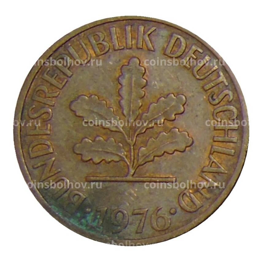 Монета 2 пфеннига 1976 года F Германия