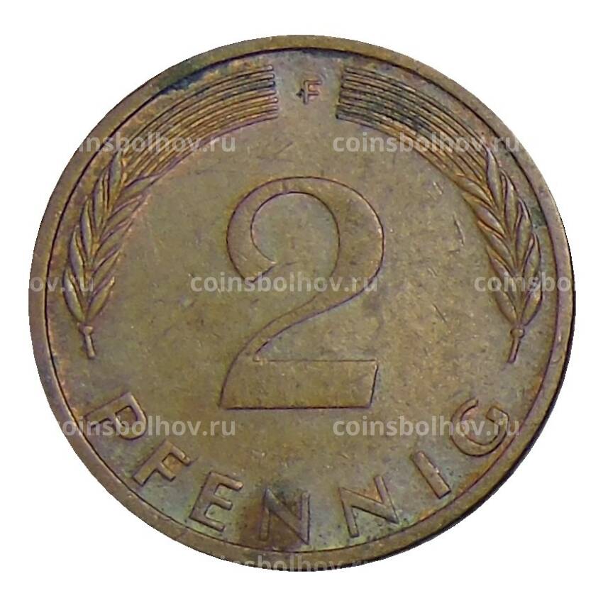 Монета 2 пфеннига 1976 года F Германия (вид 2)