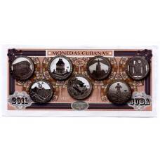 Сувенирная банкнота 2011 года Куба — Монеты Кубы (вид 2)