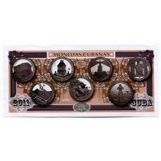 Сувенирная банкнота 2011 года Куба — Монеты Кубы (вид 2)