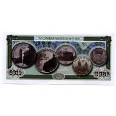 Сувенирная банкнота 2011 года Куба — Монеты Кубы (реверс)