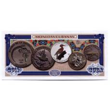 Сувенирная банкнота 2011 года Куба — Монеты Кубы (вид 2)