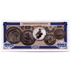Сувенирная банкнота 2011 года Куба — Монеты Кубы (реверс)