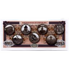 Сувенирная банкнота 2011 года Куба — Монеты Кубы (вид 2)