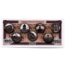 Сувенирная банкнота 2011 года Куба — Монеты Кубы (вид 2)