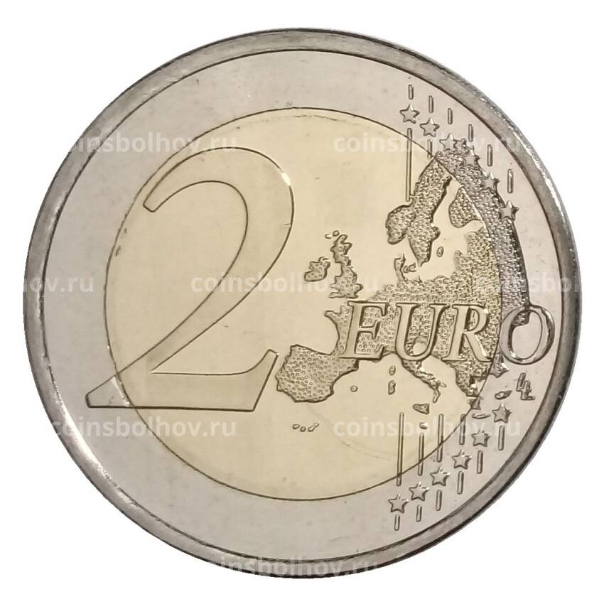 Монета 2 евро 2020 года Финляндия — 100 лет со дня рождения Вяйнё Линна (вид 2)