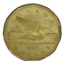 Монета 1 доллар 1987 года Канада (аверс)