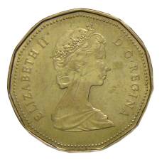 Монета 1 доллар 1987 года Канада (реверс)