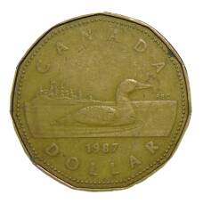 Монета 1 доллар 1987 года Канада (аверс)