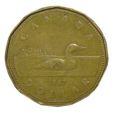 Монета 1 доллар 1987 года Канада (аверс)