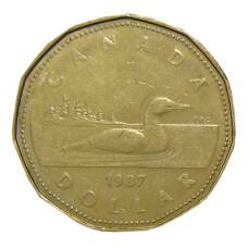 Монета 1 доллар 1987 года Канада (аверс)