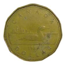 Монета 1 доллар 1989 года Канада (аверс)