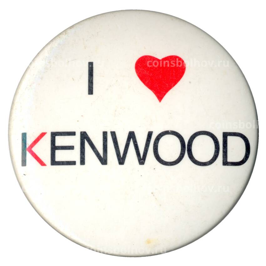 Значок рекламный Kenwood