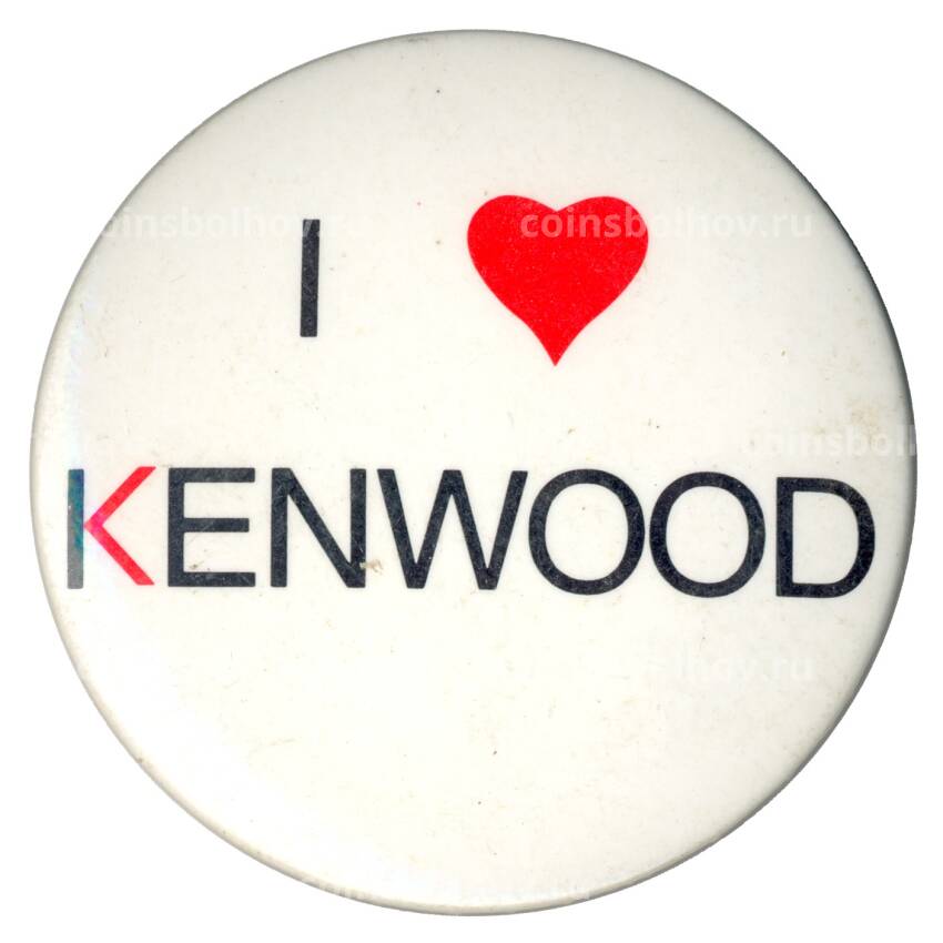 Значок рекламный Kenwood