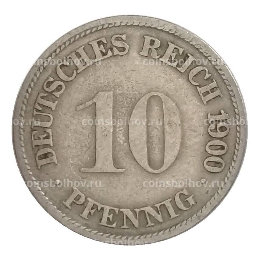 Монета 10 пфеннигов 1900 года G Германия