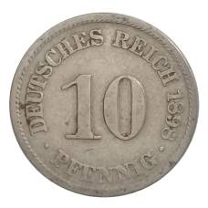 Монета 10 пфеннигов 1898 года A Германия (аверс)