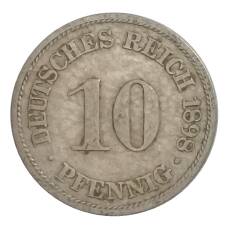 Монета 10 пфеннигов 1898 года A Германия (аверс)