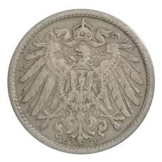 Монета 10 пфеннигов 1907 года E Германия (реверс)