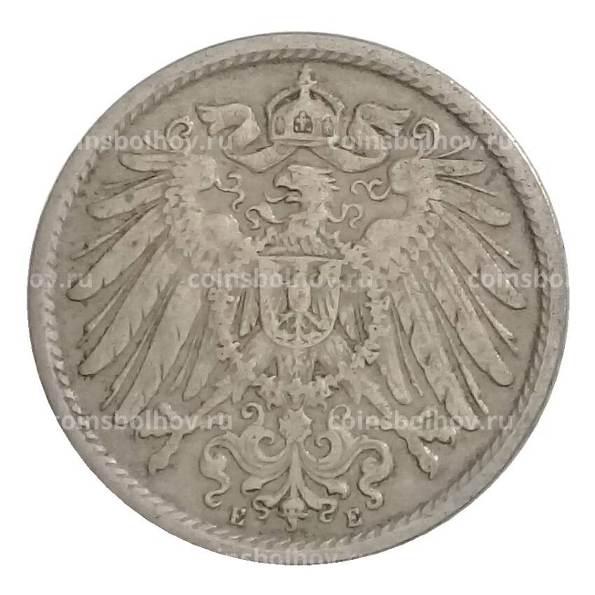 Монета 10 пфеннигов 1907 года E Германия (вид 2)