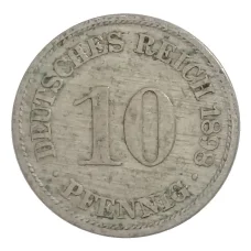 Монета 10 пфеннигов 1898 года A Германия (аверс)
