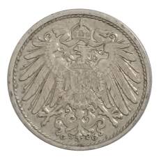 Монета 10 пфеннигов 1914 года G Германия (реверс)