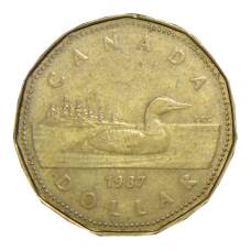 Монета 1 доллар 1987 года Канада (аверс)