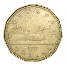 Монета 1 доллар 1987 года Канада (аверс)
