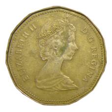 Монета 1 доллар 1987 года Канада (реверс)
