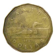 Монета 1 доллар 1987 года Канада (аверс)