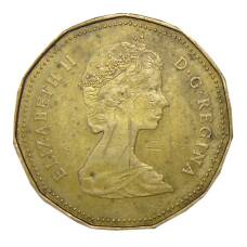 Монета 1 доллар 1987 года Канада (реверс)