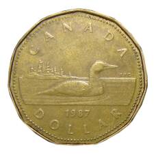 Монета 1 доллар 1987 года Канада (аверс)