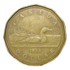 Монета 1 доллар 1988 года Канада (аверс)