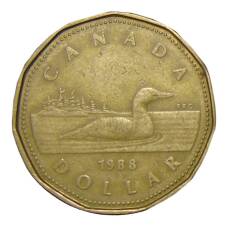 Монета 1 доллар 1988 года Канада (аверс)