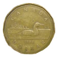Монета 1 доллар 1988 года Канада (аверс)