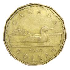 Монета 1 доллар 1988 года Канада (аверс)
