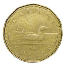Монета 1 доллар 1988 года Канада (аверс)