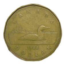 Монета 1 доллар 1988 года Канада (аверс)