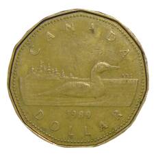 Монета 1 доллар 1989 года Канада (аверс)